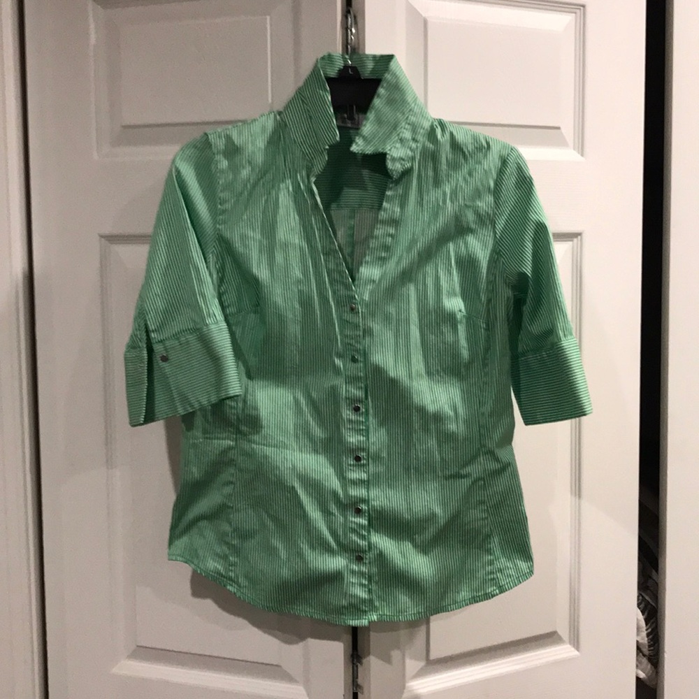 Pin Striped Button Down Shirt